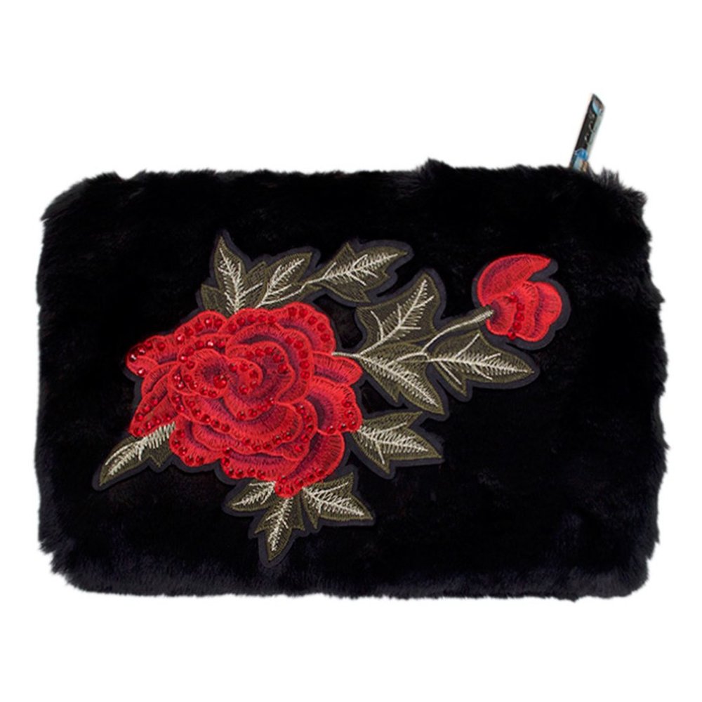 C.C Faux Fur Shoulder Cross Hand Bag